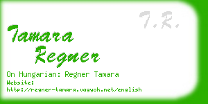 tamara regner business card